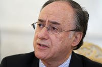 Fernando Arias, Director-General of the Organisation for the Prohibition of Chemical Weapons speaks during talks in Moscow